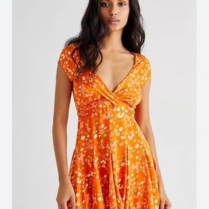 Free People mini wrap dress